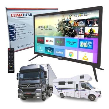 Imagem de Smart TV para Caminhão 24" 12v 24v WiFi Android 12 Ônibus - Climatizar