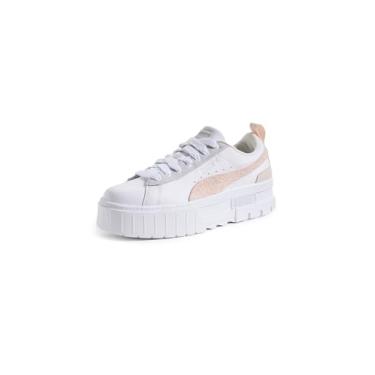 Imagem de PUMA Tênis feminino Mayze Mix com cadarço casual - branco, Branco, 38