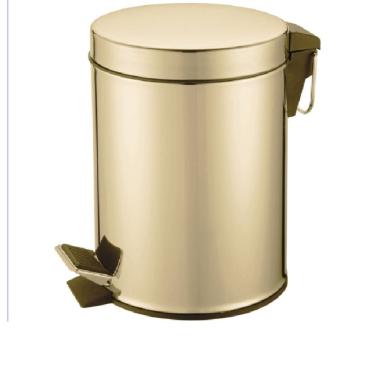 Imagem de Lixeira Dourada Com Pedal 3 L