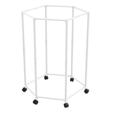 Imagem de Ｂｅｓｇａ Solução de Armazenamento de Cabideiro para Roupas, Cabideiro Portátil de Grande Capacidade para Secador de Roupas em Lavanderias, Saias de Roupas E Va, Solteiro Branco