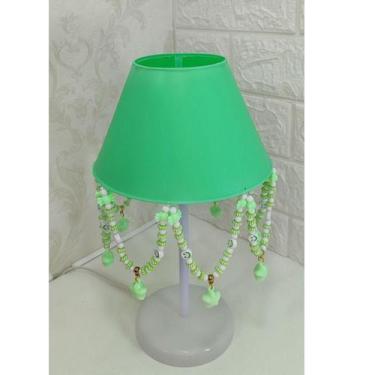 Imagem de Abajur Com Pingente Estrela Infantil Quarto De Menino Verde - Lustres 