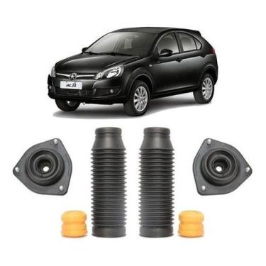 Imagem de Par Kit Coxim Batente Amortecedor Dianteiro J3 2011 2012 13 - Qualykit