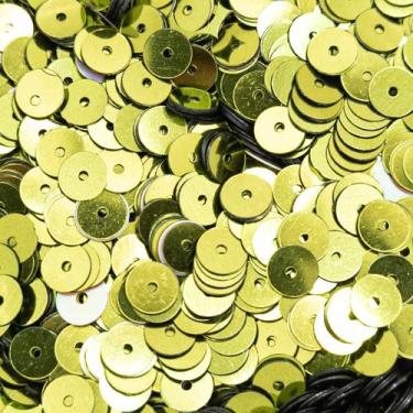 Imagem de Paetê Redondo Metalizado Verde Musgo 6mm 18600pçs 250g Artesanato - Ma