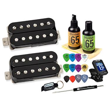 Imagem de Conjunto de captador Humbucker para guitarra elétrica Seymour Duncan Slash 2.0 com Tonebird Care, palhetas, afinador, conjunto de ferramentas Hotter APH-2 11104-20 (preto)