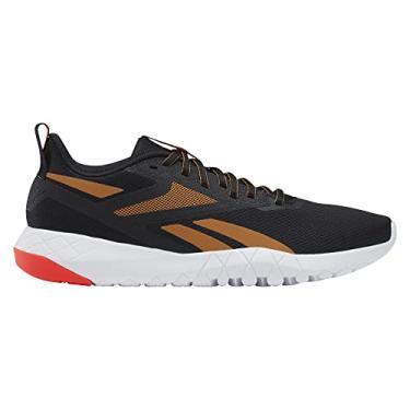 Imagem de Reebok Tênis masculino Flexagon 4 Force, Preto/marrom claro/cereja neon, 37