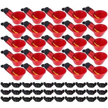 Imagem de Motoku Pacote com 12 codornizes de codorniz de galinha de plástico automático para beber água