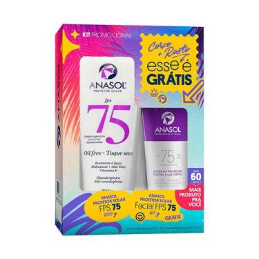 Imagem de Kit Loção Corporal FPS75 200g + Protetor Facial 60g - Anasol