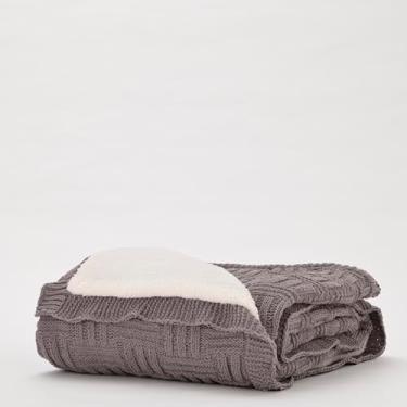 Imagem de Plumasul Manta Refuge Tricot Chenille 200x230cm - Cor Cinza
