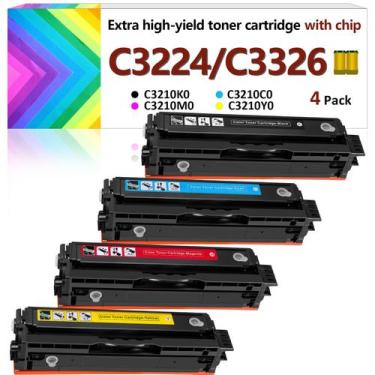 Imagem de Cartuchos de toner para impressora Lexmark MC3224 MC3326 (pacote com 4