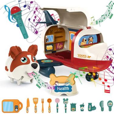 Imagem de Brinquedos de avião, Care for Me Learning Carrier Dog Play Set, brinqu