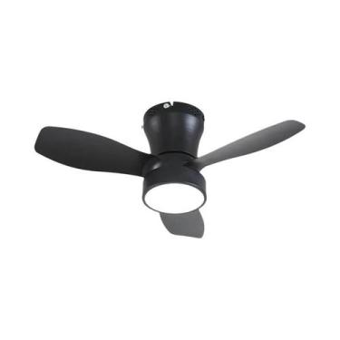 Imagem de Ventilador De Teto Silencioso Pequeno De 62cm Com Controle Remoto E Lu