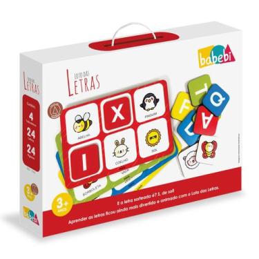 Imagem de Loto Das Letras Babebi Brinquedo Educativo Em Madeira