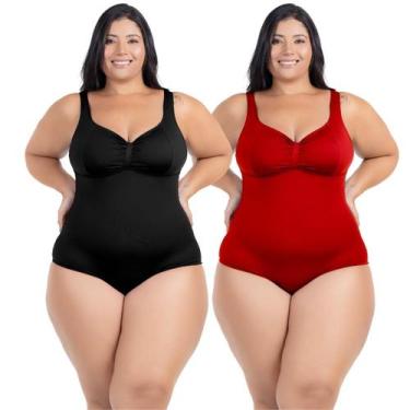 Imagem de Kit Maiô Plus Size Natação Hidroginástica Alta Sustentação - HYPE MODA