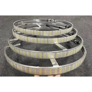 Imagem de Sando Tech High Intensity 17,5'' Quad Row Ultra Bright White Rim Light Strobe/Breathe LED Iluminado Anel de Roda Interruptor de Luz / Controle Remoto para Luzes de Pneu de Carro Caminhão, Offroad