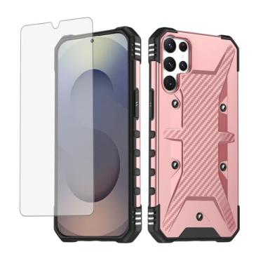 Imagem de Furiet Capa de celular para Samsung Galaxy S25 Ultra 5G e protetor de tela de vidro temperado duas camadas Defender à prova de choque de silicone macio híbrido para S25Ultra 25S S 25 25Ultra 6.9 2025