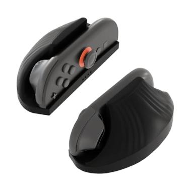 Imagem de VGBUS 2Pack Ergonomic Gaming Controller Mouse for Joycon 2 Grip,Left & Right Hand Grip Set for Nintendo Switch 2 2025-Enhanced Targeting (Black)