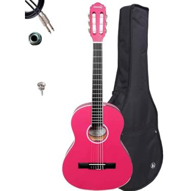 Imagem de Violão Eletroacústico Giannini N6 P/Canhoto + Acessórios (Pink Satin)