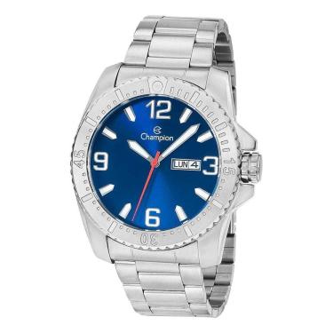 Imagem de Relógio Champion Masculino Analógico Preto Prata Ca31588a