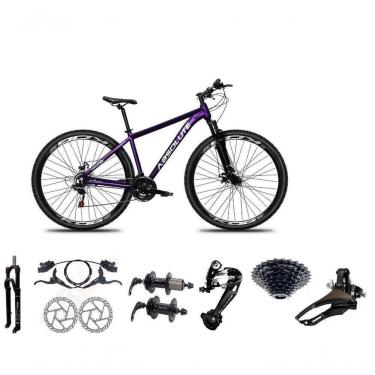 Imagem de Bicicleta Aro 29 Absolute Nero 5 Freio Hidráulico K7 27v Garfo Com Trava - Roxo Tam.19