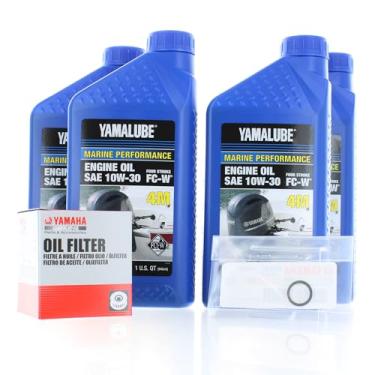 Imagem de Yamalube-F75 ~ F115 Outboard Oil Change Kit Qty 4