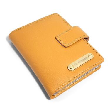 Imagem de Carteira Pequena Couro Feminina Rg Cartões Moedas Documentos