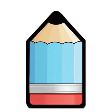 Imagem de OXYLIPO Guardanapos de papel em forma de lápis, guardanapos azuis bem-vindos à escola, toalhas de mão de papel descartáveis para o primeiro dia de escola, decoração de mesa de sala de aula para