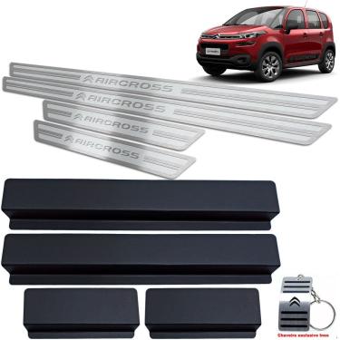 Imagem de Soleira Alto Relevo Em Inox Aircross 2017 A 2020 Prata