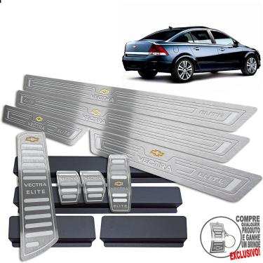 Imagem de Soleira Pedaleira Manual Descanso Prata Vectra Elite 2006 11