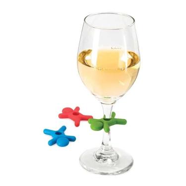 Imagem de Conjunto De 6  Seis  Marcadores Para Taças Stick Man