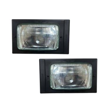 Imagem de Par Farol Moldura Drl Led Compativel Scania 112 113 Ld Le