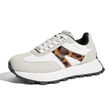 Imagem de Tênis modernos LUCKY STEP Retro Classic Tênis femininos