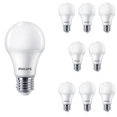 Imagem de 9 Lâmpadas Led Bulbo 9w 4000k Philips Neutro A60 806Lm