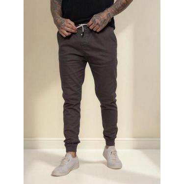 Imagem de Calça Jogger Masculina Sarja Masculina Punho Elástico - AZ04 JEANS, Ci