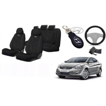 Imagem de Conjunto Capas Conforto Elantra 14-18 +(Capa Volante) + Chaveiro - Fer