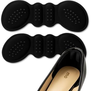 Imagem de Par Protetor de Calcanhar Ortopédico – Antibolhas, Antiderrapante, Macio e Respirável, Alívio de Dor para Sapatos, Tênis e Sandálias – Silicone e Tecido (PRETO)