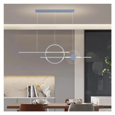 Imagem de Lustre de Led Simples Compatível com Luminárias Pendentes de Cozinha e Sala de Jantar - Decoração de Lustre Luminárias Internas de Quarto Luminária de Lustre