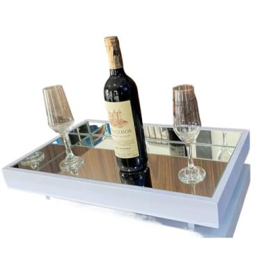 Imagem de Bandeja Espelhada Decorativa Flutuante (Branco)