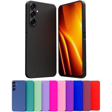 Imagem de Capa Case Celular Compatível Sannsung Galaxy S23 Silicone Macio Interior Veludo Proteção De Câmera [NOBRE STORE] (HIBISCO)