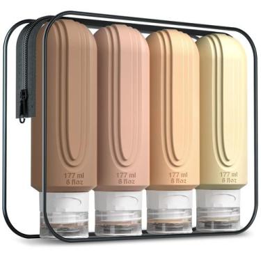 Imagem de Garrafas de viagem Mrsdry 180 ml para produtos de higiene pessoal com 