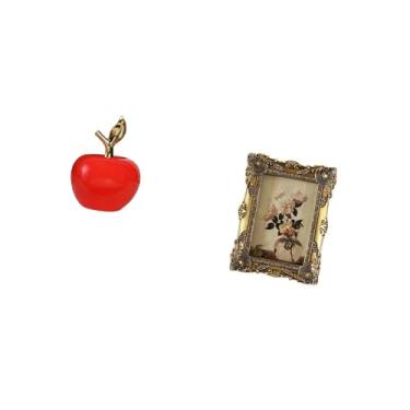 Imagem de Fenteer Escultura de Estatueta de Cerâmica E Moldura de Resina Vintage Ornamentada para Fotos em Casa, Café, Sala de Estudo, Mesa, Corredor, Decoração de Casa