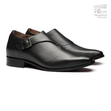Imagem de Elevator Social Masculino Tiguan Monkstrap Preto Samello-Masculino