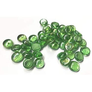 Imagem de Briliant Shop Pedregulhos planos, pedras preciosas de vidro de 1,3 kg para enchimento de vasos, espalhadores de mesa de casamento, decoração de aquário, decoração de festa, pedras de cristal