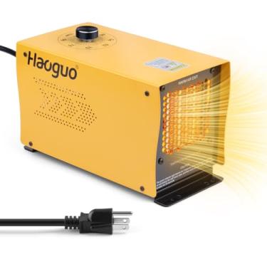 Imagem de Aquecedor de compartimento de motor de barco com termostato, aquecedor de porão Haoguo de 500 W com elemento PTC seguro e ventilador à prova d'água, cobre até 400 pés cúbicos para evitar bombas e