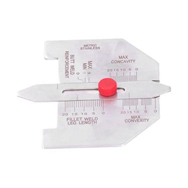 Imagem de Inspeção de soldagem, ferramenta de medição de altura de solda de filete de aço inoxidável, solda automática para alcance de 20 mm