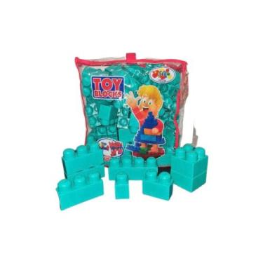 Imagem de Blocos de construção Mega Blocks Fab Chilena 50 peças - Turquo - Light