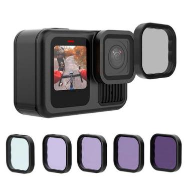 Imagem de Kit Filtros ND8/16/32/64 + CPL para GoPro 13/12/11/10/9 - Telesin