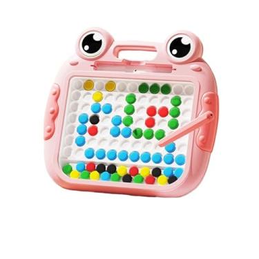 Imagem de Lousa Mágica Caneta Magnética Prancheta Infantil Educativo Cartelas de Desenho | APOLLO'S STORE (Sapinho P - Rosa)