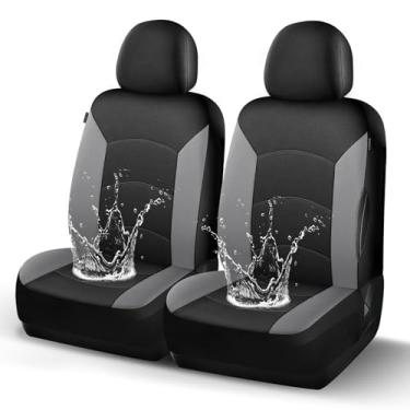 Imagem de HChengkikz Capas de assento à prova d'água, capas de assento de carro de neoprene premium, compatível com airbag, duráveis, antiderrapantes, proteção universal para todas as estações, serve para a