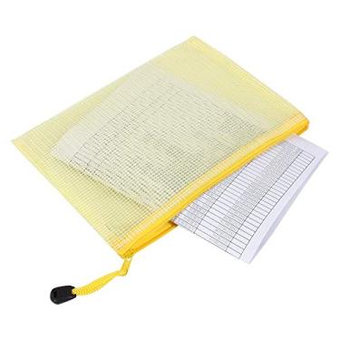 Imagem de Generic Sacos de Plástico, Pasta de Documentos Com Zíper de, para Colocar Certificados de Cartão de Documentos, Uso Escolar de Escritório, Mapas Expressos (Amarelo)