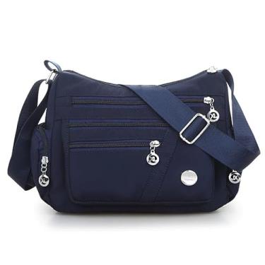Imagem de Women's shoulder bags, casual backpacks, travel backpacks (blue)